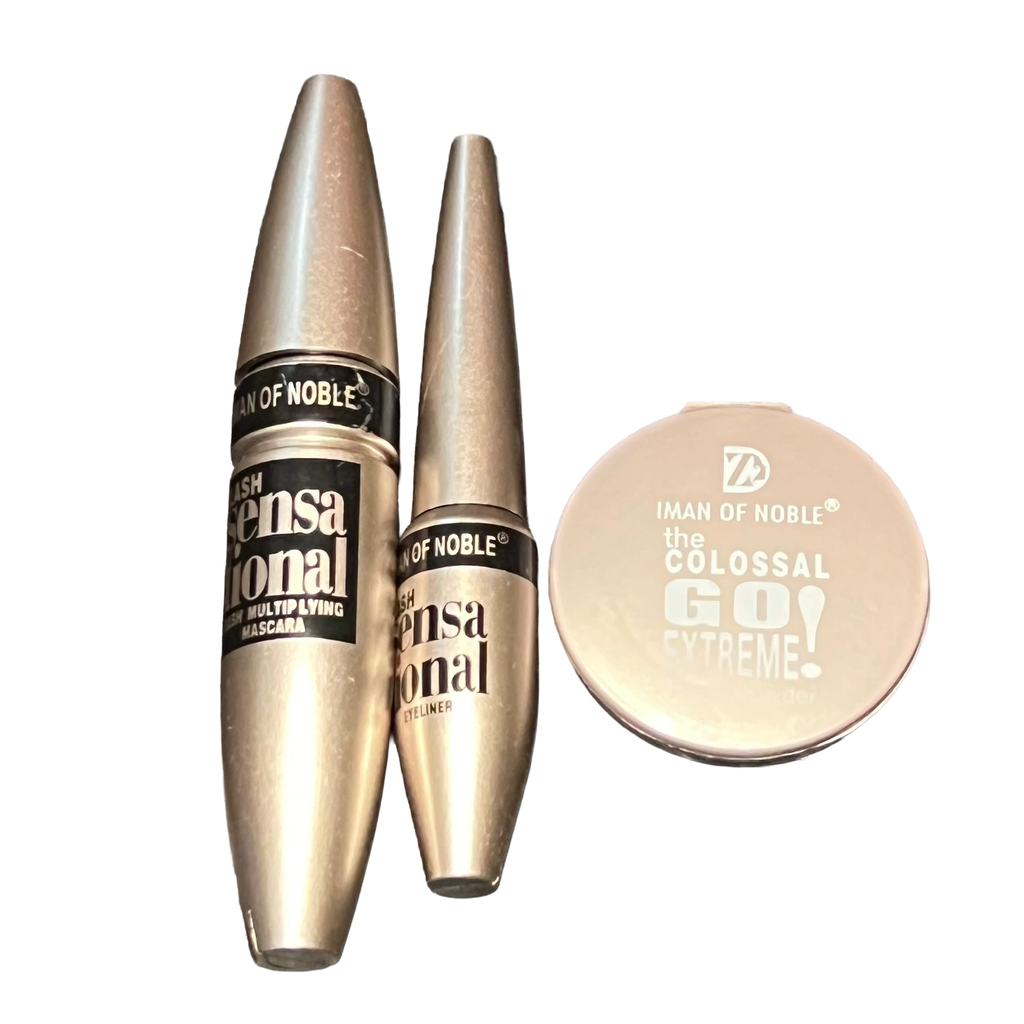 Kit Iman mascara eye-liner et poudre