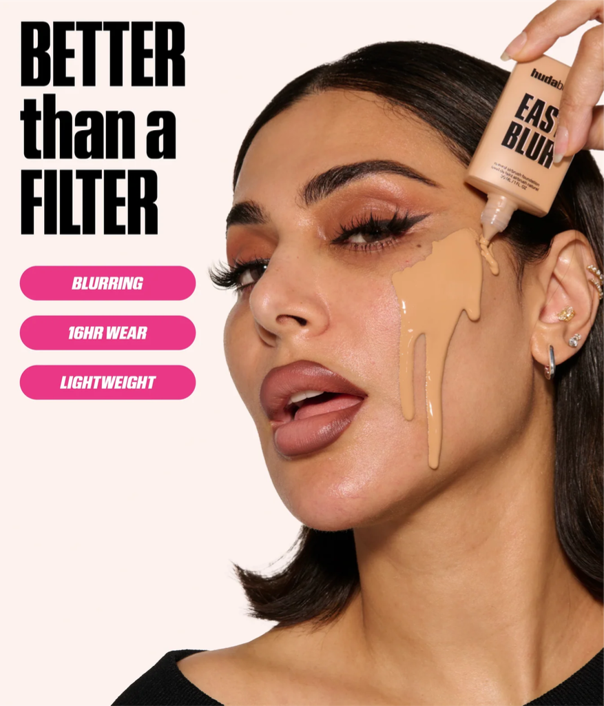 Easy Blur natural airbrush foundation - Huda Beauty (Hot Fudge - 550R)