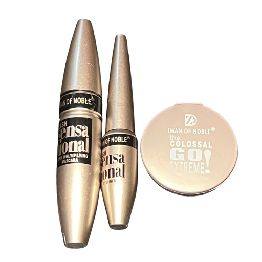 Kit Iman mascara eye-liner et poudre